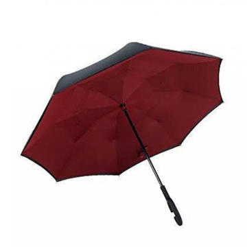 Paraguas portátil de sol rojo